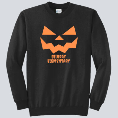 Adult Crewneck - Fall Holidays - Jack O' Lantern - Orange Thumbnail