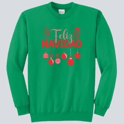 Adult Crewneck - Winter - Feliz Navidad Red Thumbnail