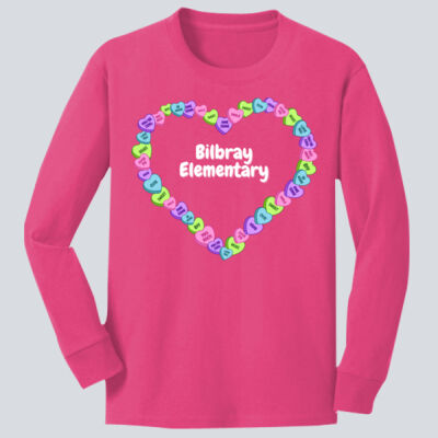 Youth Long Sleeve Shirt - Spring Holidays - Candy Hearts Thumbnail